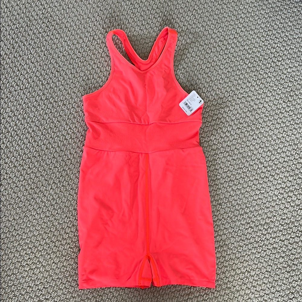 FP Movement by Free People Orange Racerback Jumpsuit